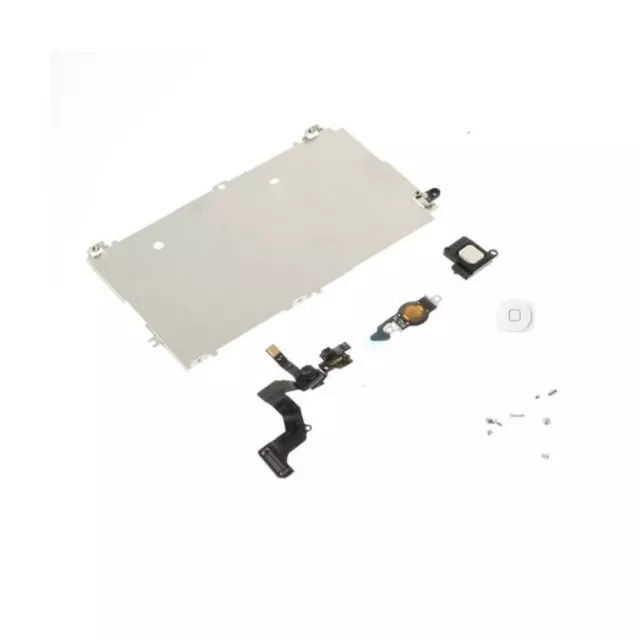 Kit Piezas Placa HP Botón Casa - De Proximidad Cámara Para IPHONE 5 Blanco