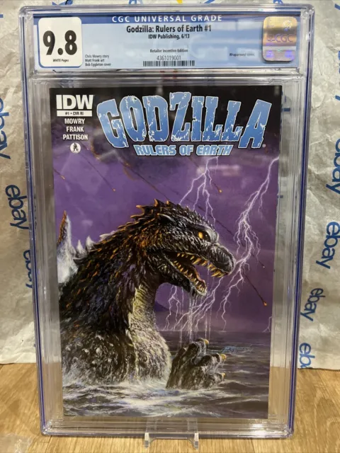 GODZILLA RULERS OF EARTH 1 CVR RI 2013 IDW 9.8 Gem Mint CGC Perfect Grade