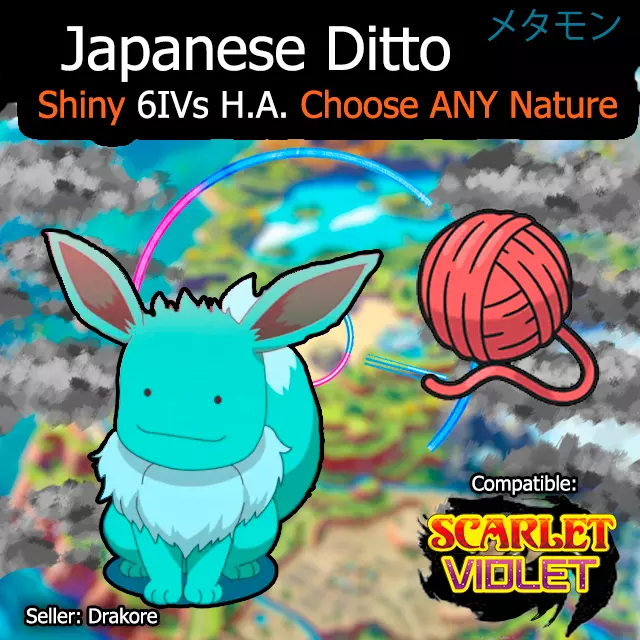 SHINY DITTO 6IV JAPANESE MASUDA ALL 31 ✨ Pokemon Brilliant DIAMOND Shining  PEARL