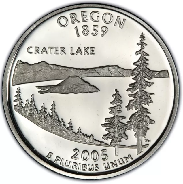 DEEP CAMEO 2005-S Oregon Statehood Quarter OR 25c GEM PROOF - BUY MORE & SAVE