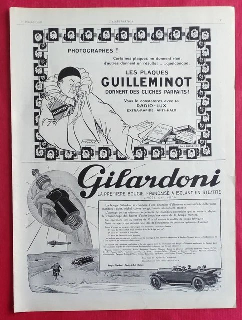 Panneau Publicitaire Ancien Guilleminot - Pellicule Super Éclair - Vintage