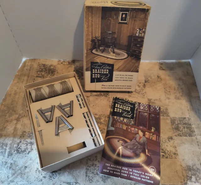 Kit de herramientas y libro para caja de alfombras trenzadas de Fern Carter