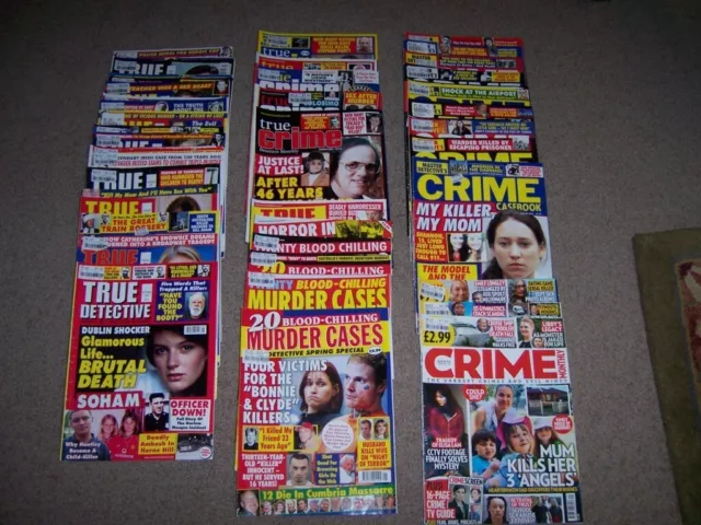 True Crime Magazines - Bulk lot of 45