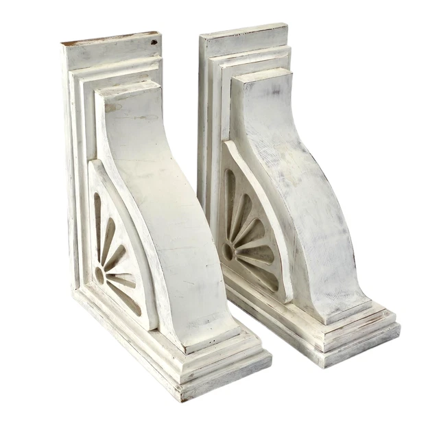 Vintage Victorian  Wood Corbels Corner Brackets Porch Architectural Salvage Pair