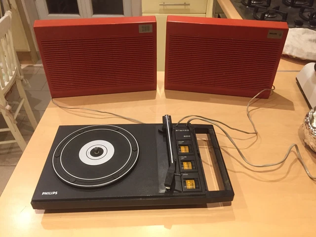 Tourne Disque Philips 200 Valise Electrophone Vintage Année 60 70