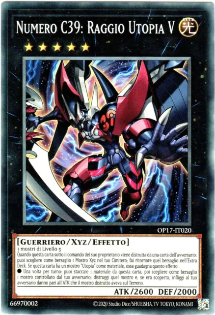 Yu-Gi-Oh! Numero C39: Raggio Utopia V Op17-It020 Comune Italiano Yu-Gi-Oh! Numero C39: Raggio Utopia V Op17-It020 Comune Italiano