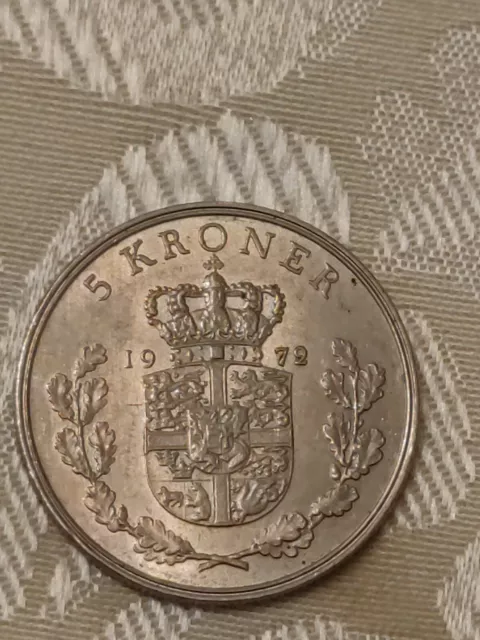 Dänemark 5 Kronen, 1964, Hochzeit von Prinzessin Anne Marie 2