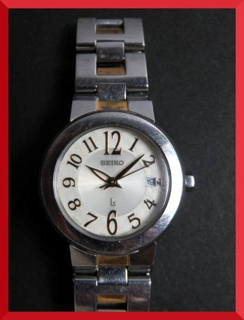 SEIKO Rukia LK Quartz 3 Hand Date Genuine Belt 7N82 0CN0 Women s Women s Watc