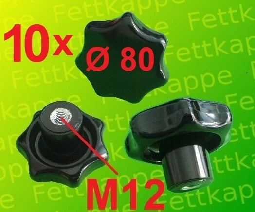 10 Dadi Di Bloccaggio A Manopola In Ottone E Plastica, Filettatura Femmina M5 M6 M8 M10