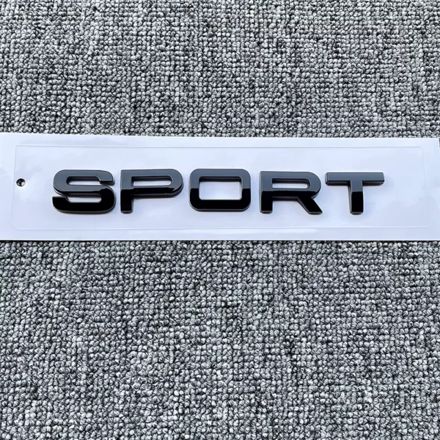 Gloss black SPORT Tailgate Rear Trunk Badge Emblem For Range Rover Land Rover