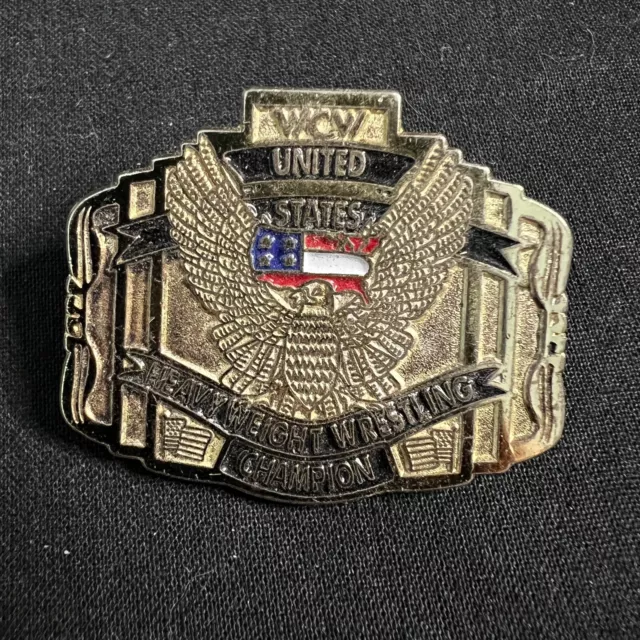 WCW United States Championship Belt - Enamel Pin Badge Pro Wrestling WWE WWF TNA