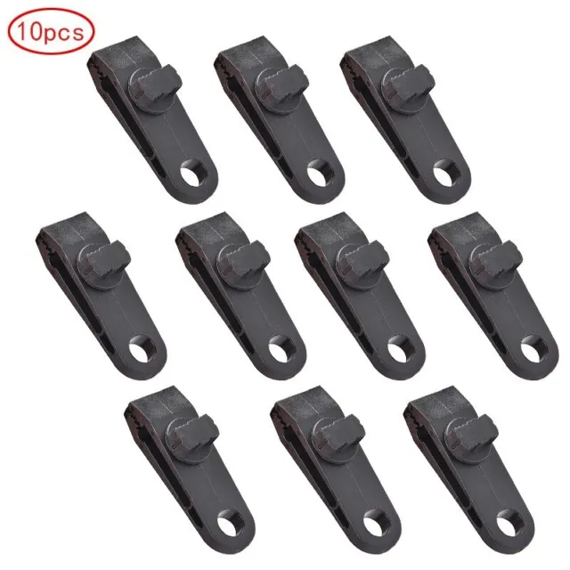 10*Tarp Clip Clamps Nylon Plastic For Outdoor Tent And Canopy High Strength