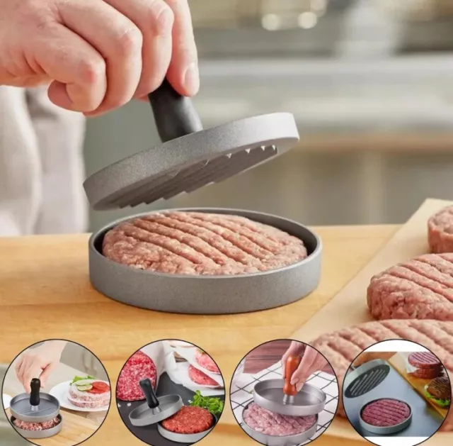 Burger Press, Non-Stick Hamburger Mould, Easy Beef Meat Grill Patty Kitchen Tool 3