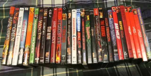 Wholesale Lot Of 29 Cheap Dvd Horror Movies