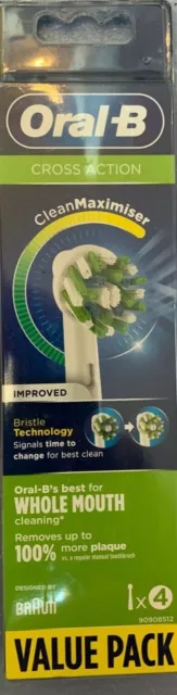 2 bis 12 Org.Braun Oral B Cross Action Aufsteckbürsten Oralb Ersatzbürsten 2