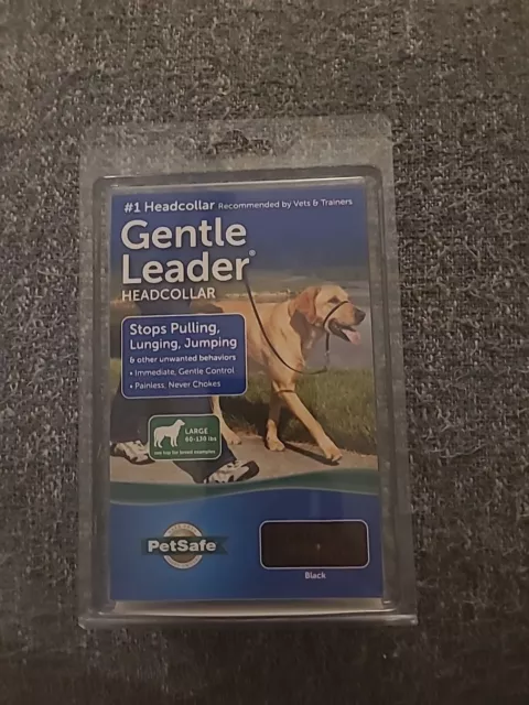 PetSafe Gentle Leader Headcollar Large Dog  Black  New