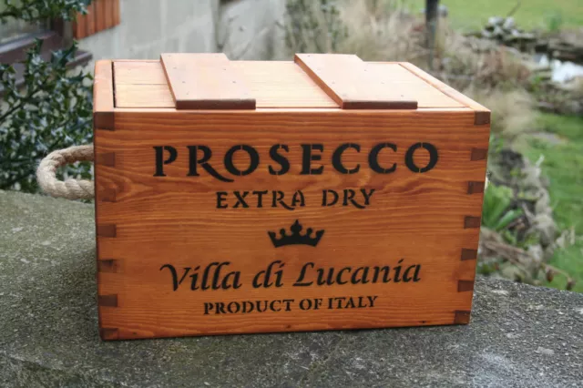 Rustic Antiqued Vintage Wooden Prosecco  Boxes Crates Trugs Handmade