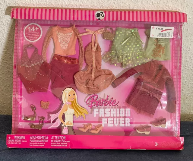 Barbie Fashion Fever 14+ Piece/Teile L3393 - NEU OVP 2007