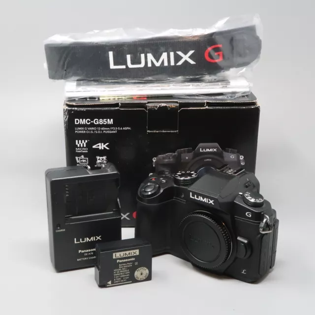 Panasonic LUMIX G85 16.0MP Digital Camera Body with Battery - 174 Clicks!