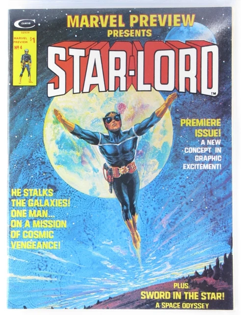 1st App/Origin Star-Lord, Marvel Preview 4 1/76, Guardians of the Galaxy CGC 9.6 7