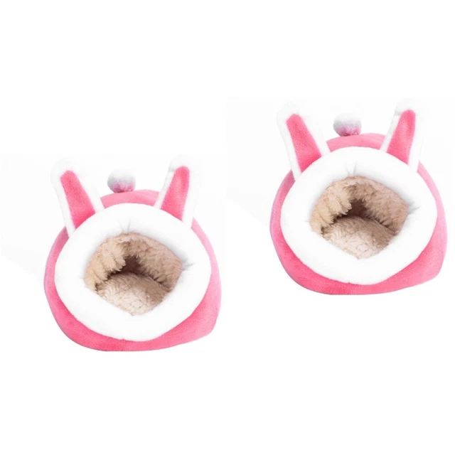 2 Pieces hedgehog cage Kleines Tierbett Hamster Winterbett Pompones De Porristas