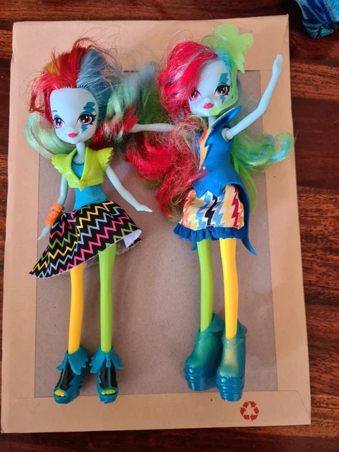 My Little Pony Equestria Girls Rainbow Rocks Rainbow Dash Doll X 2