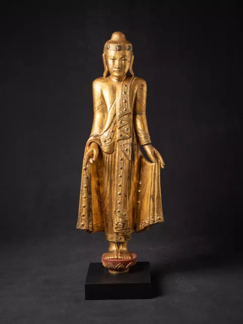 Antique Burmese Mandalay Buddha statue from Burma, 19th century