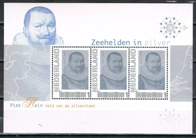 Nederland 2751-Ag-1 Postset Zeehelden Piet Hein  2012 - in envelop