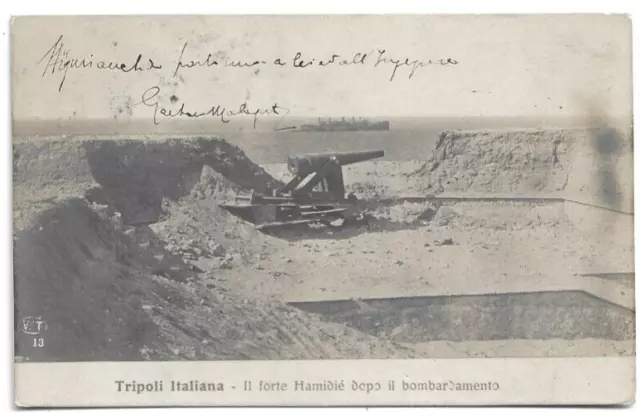 Cartolina Ex Colonie ,Libia - Tripoli Italiana - Il Forte Hamidie' - 1912