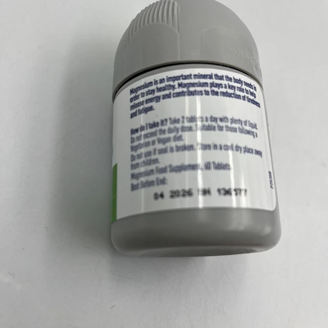 9 X BOOTS Magnesium Supplement 60 Tablets 375mg £11.99 PicClick UK