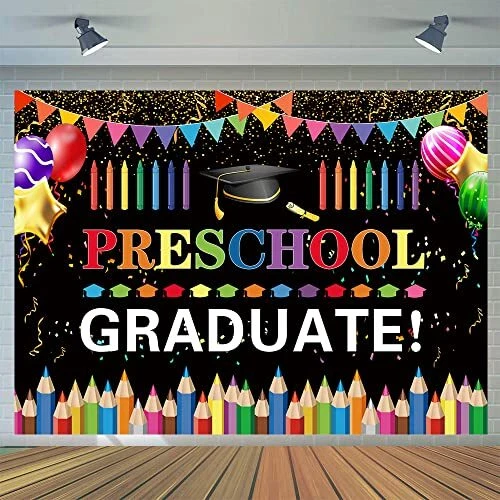 7x5ft Kindergarten Graduation Backdrop for Kids Photography Preschool School ...