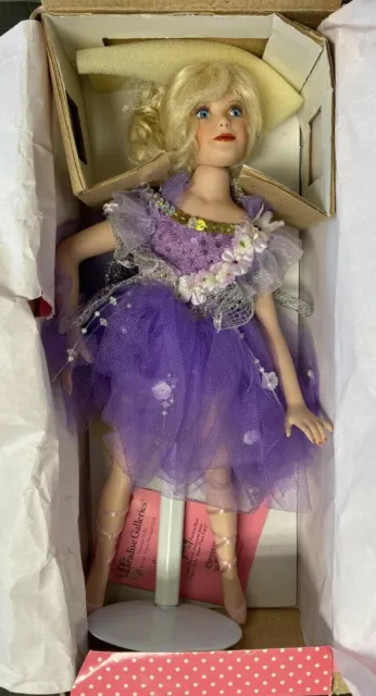 Paradise Galleries Treasury Collection 'Sugar Plum Fairy' Porcelain Doll W/ Box!