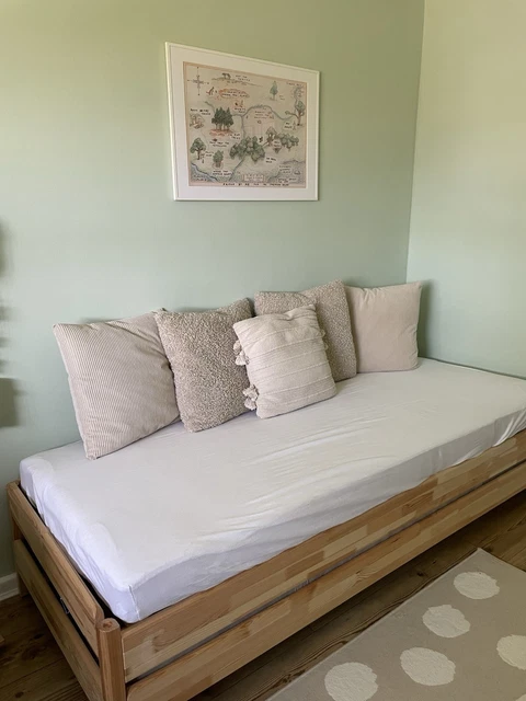 Stackale Beds IKEA UTAKER PINE Stacking Bed with Sprung Mattresses Daybed £103.68 ...