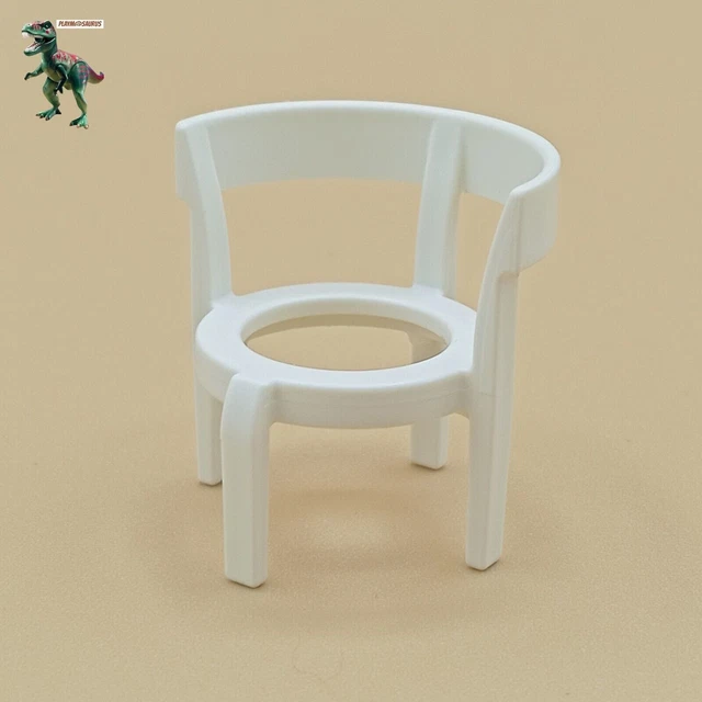PLAYMOBIL – Chaise De Terrasse Blanche Pour Manoir Victorien, Pièce Détachée Neuve (réf. 5323, 7929, 5326)