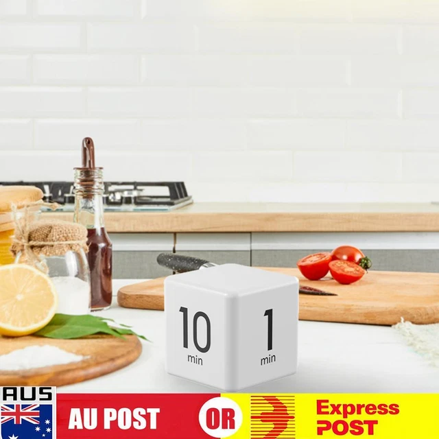 KITCHEN TIMERS CUBE Timer Countdown Reminder Management Timer (White 1