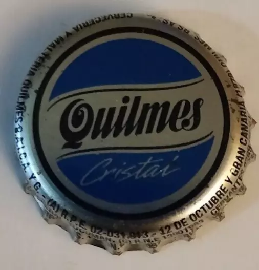 Chile Bottle Cap (#383) Beer Quilmes Cristal