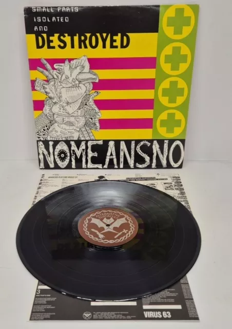 Nomeansno Small Parts Isolated And Destroyed Vinyl LP Album UK Virus 63 EX/VG+