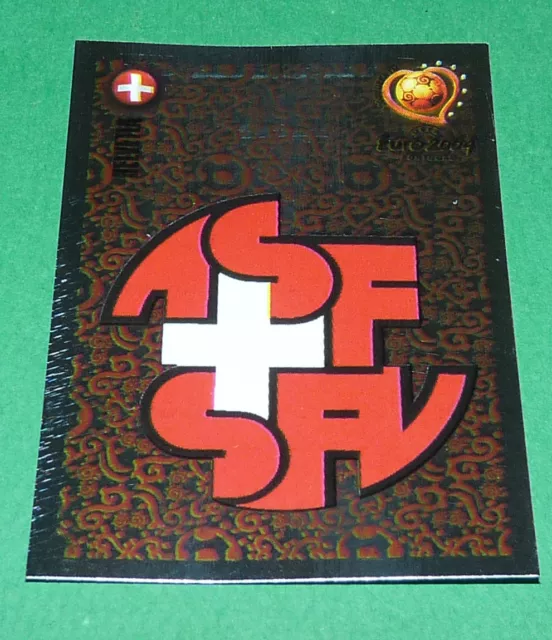 N°137 Suisse Schweiz Svizzera Badge Panini Football Uefa Euro 2004 Portugal