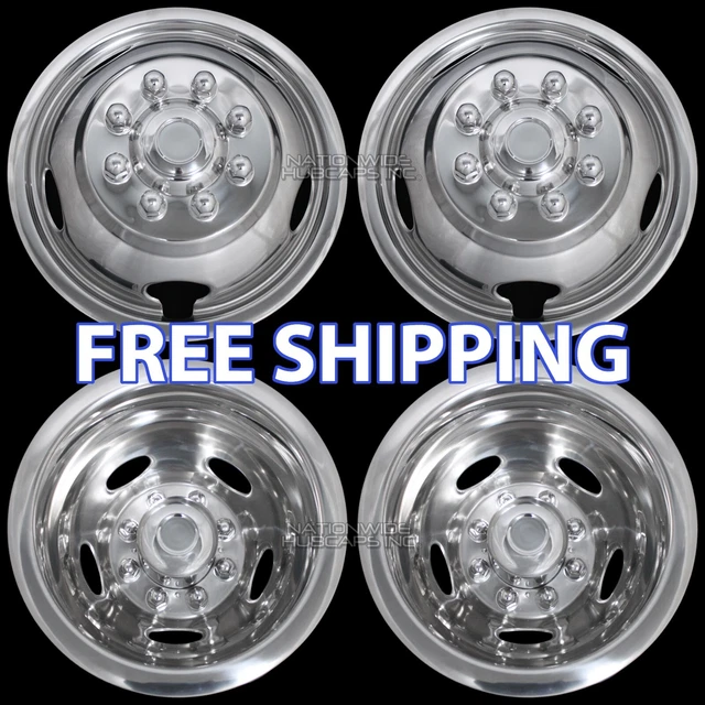 FITS 17& DODGE Ram 3500 Dually Wheel Simulators Hubcaps 20032018 bolt