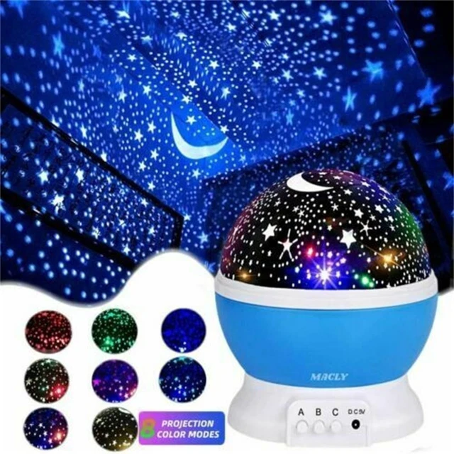 Projector Lamp Rotation LED Night Light Home Decoration Baby Bedroom Gift
