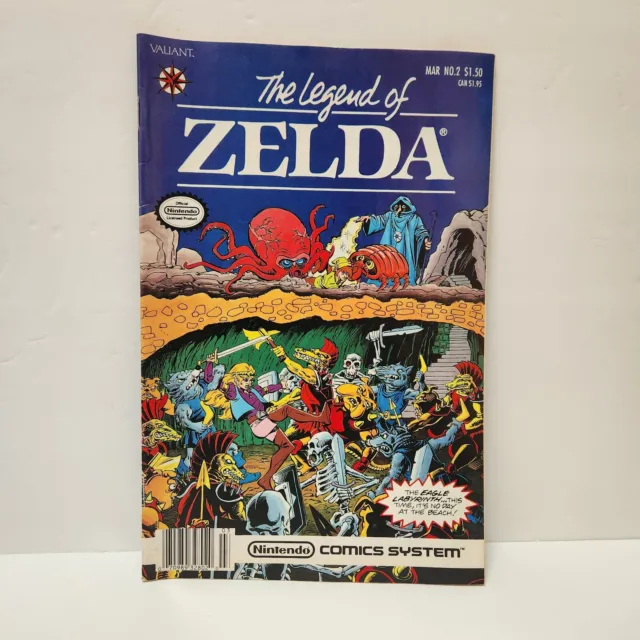 The Legend Of Zelda #2 Valiant Nintendo Comic Book R March 1991