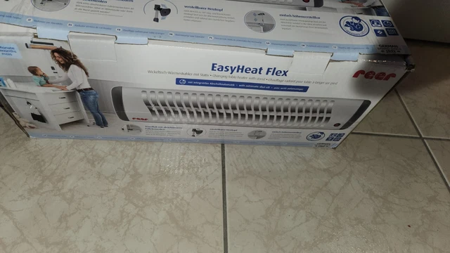 Reer 19050 Wickeltischstrahler Easyheat Flex, Heizstrahler Standfuß 50° neigbar