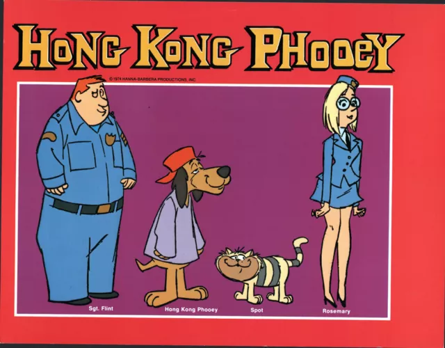 Hanna Barbera STYLE GUIDE PLATE - HONG KONG PHOOEY & The GANG