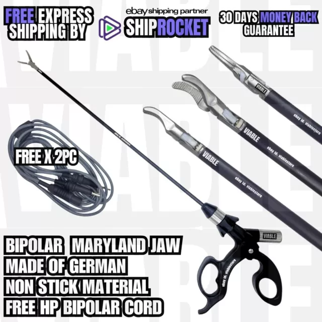 Laparoscopic Wolf-Type Bipolar Maryland 5mm x 330mm Surgical Instruments CE