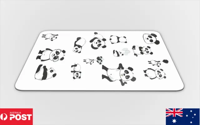 Mouse Pad Desk Mat Anti-Slip|Multiple Cute Panda Collage