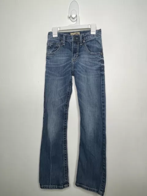 Wrangler Straight Leg Jeans Girls Size 11 Slim Straight Adjustable Waist