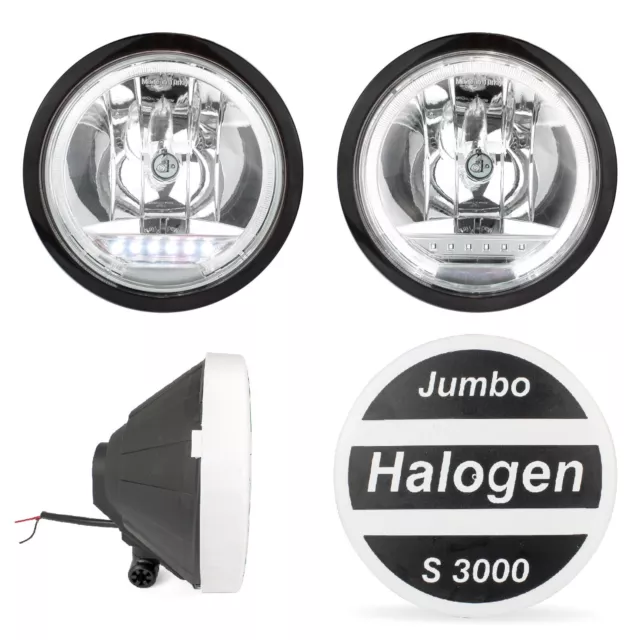 4x Nebelscheinwerfer Nebellicht Halogen LKW LED 12/24V Weiß Neu LKW BUS