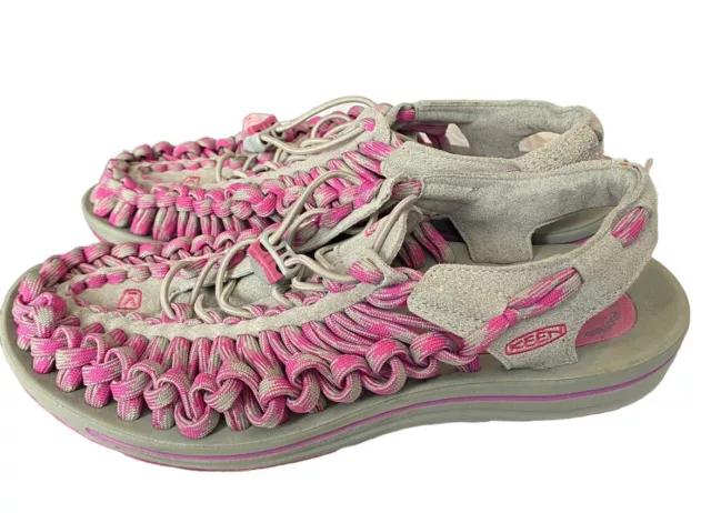 KEEN Pink & Gray Uneek Sandals Women's Size 8.5