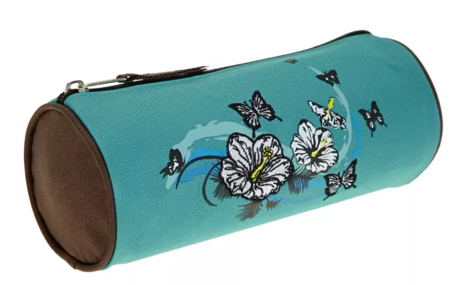 Mäppchen Elephant Schlampermäppchen Etui Mädchen Pennal 11491 Butterfly Türkis 3