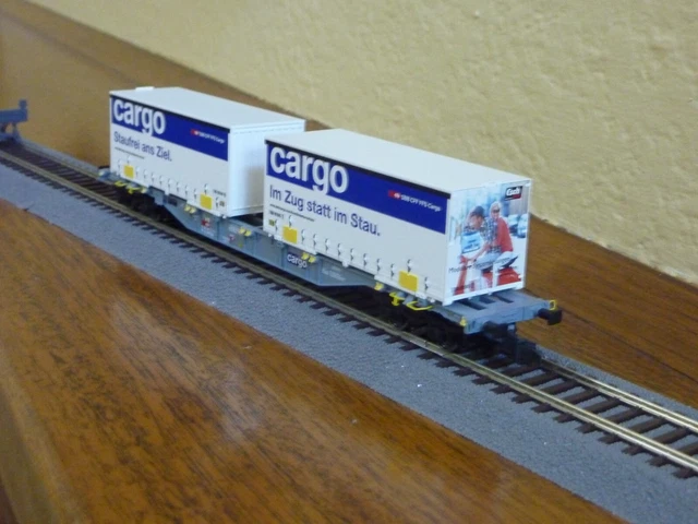 ROCO 77341.B Wagon Transport de Conteneurs 455 2 250-6 SBB EP